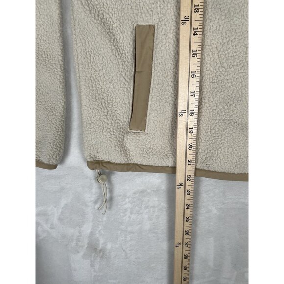 The North Face Women's Cragmont 1/4 Snap Fleece Sherpa Sweater Size Small Beige - Picture 6 of 9